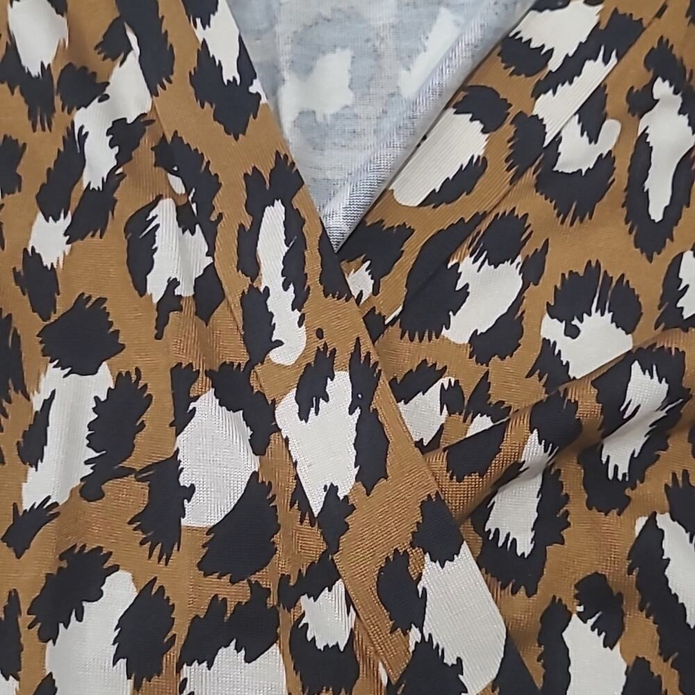 Diane Von Furstenberg Jeanne Silk Leopard Jersey Wrap Dress - Picture 7 of 16